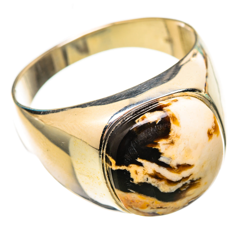 Peanut Wood Jasper Rings handcrafted by Anasilvercos - RING115055 - Photo 2
