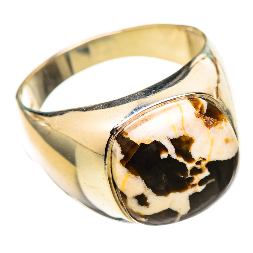 Peanut Wood Jasper Rings handcrafted by Anasilvercos - RING115056 - Photo 2