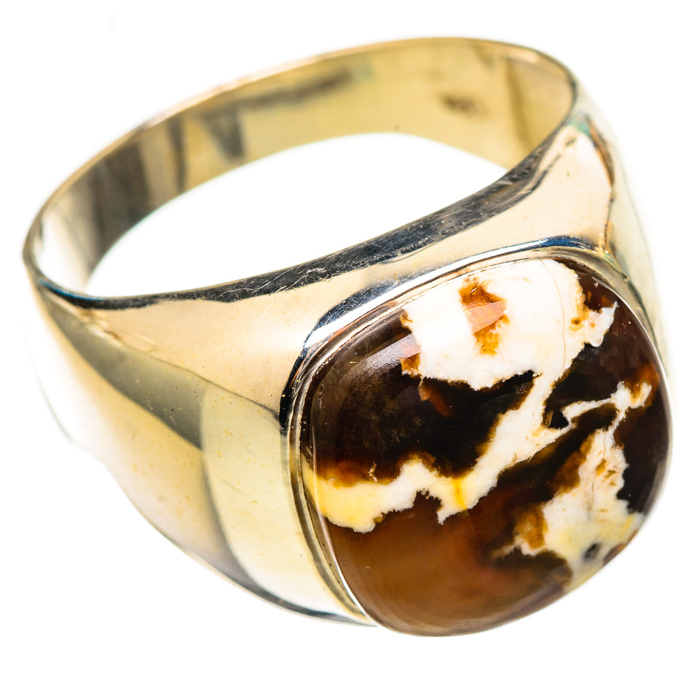 Peanut Wood Jasper Rings handcrafted by Anasilvercos - RING115081 - Photo 2
