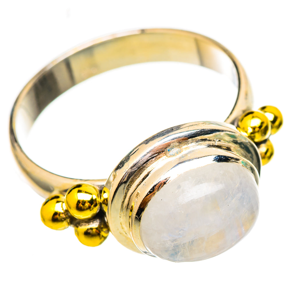 Rainbow Moonstone Rings handcrafted by Anasilvercos - RING115094 - Photo 2