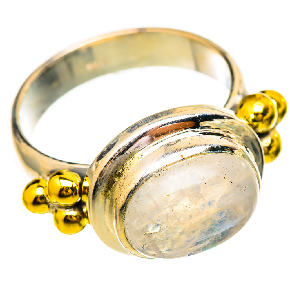 Rainbow Moonstone Rings handcrafted by Anasilvercos - RING115160 - Photo 2