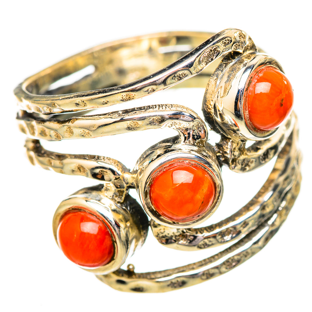 Red Coral Rings handcrafted by Anasilvercos - RING115178 - Photo 2