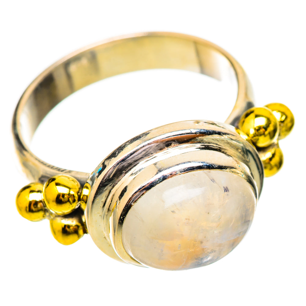 Rainbow Moonstone Rings handcrafted by Anasilvercos - RING115183 - Photo 2