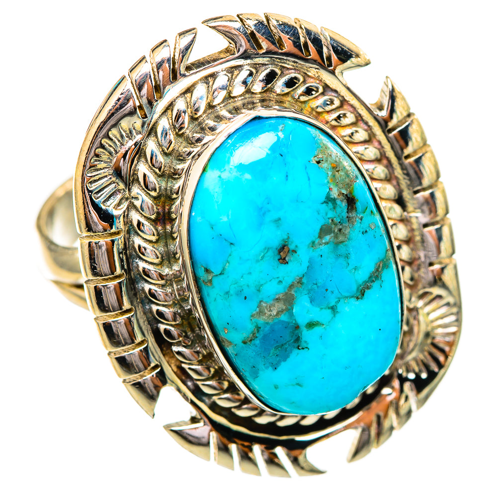Peruvian Chrysocolla Rings handcrafted by Anasilvercos - RING115188 - Photo 2