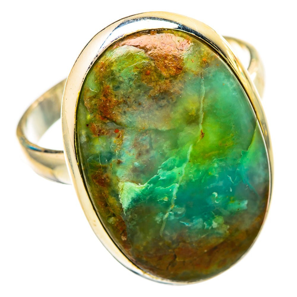 Peruvian Opal Rings handcrafted by Anasilvercos - RING115191 - Photo 2