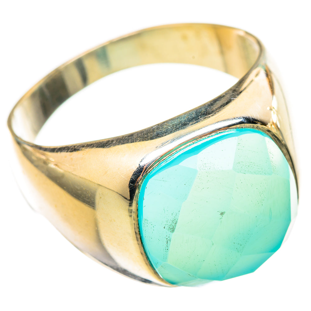 Aqua Chalcedony Rings handcrafted by Anasilvercos - RING115210 - Photo 2