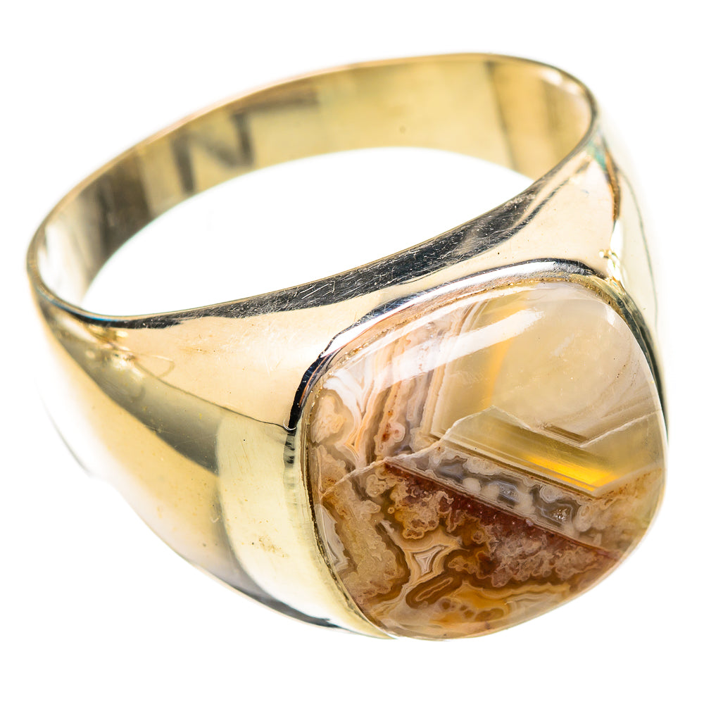 Laguna Lace Agate Rings handcrafted by Anasilvercos - RING115216 - Photo 2