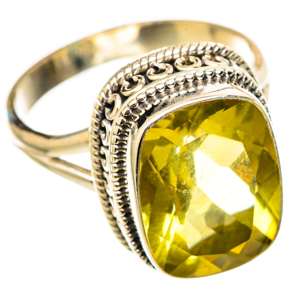 Lemon Quartz Rings handcrafted by Anasilvercos - RING115320 - Photo 2