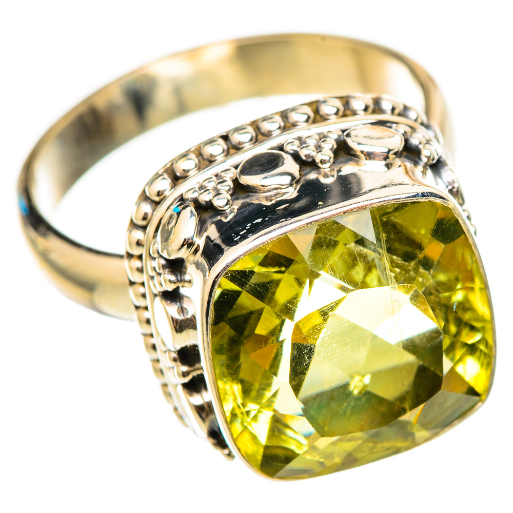 Lemon Quartz Rings handcrafted by Anasilvercos - RING115321 - Photo 2
