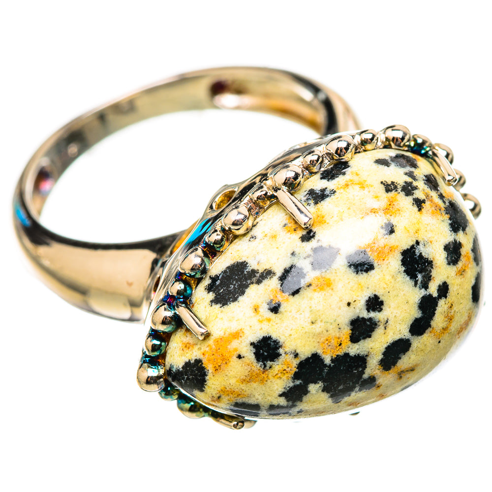 Dalmatian Jasper Rings handcrafted by Anasilvercos - RING115331 - Photo 2