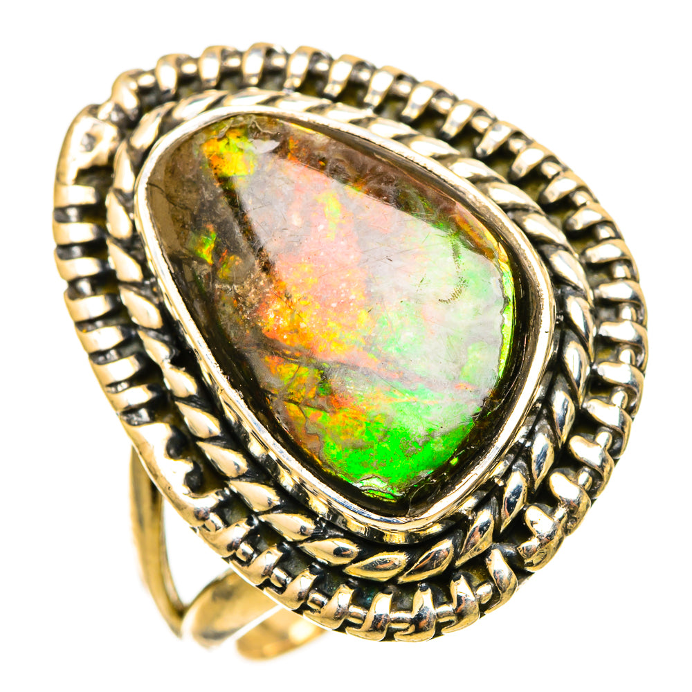 Ammolite Rings handcrafted by Anasilvercos - RING115372 - Photo 2