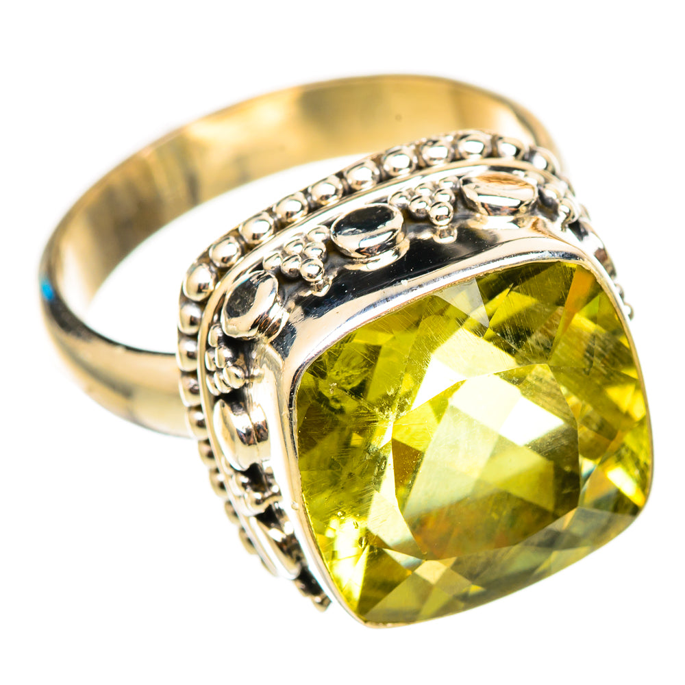 Lemon Quartz Rings handcrafted by Anasilvercos - RING115376 - Photo 2