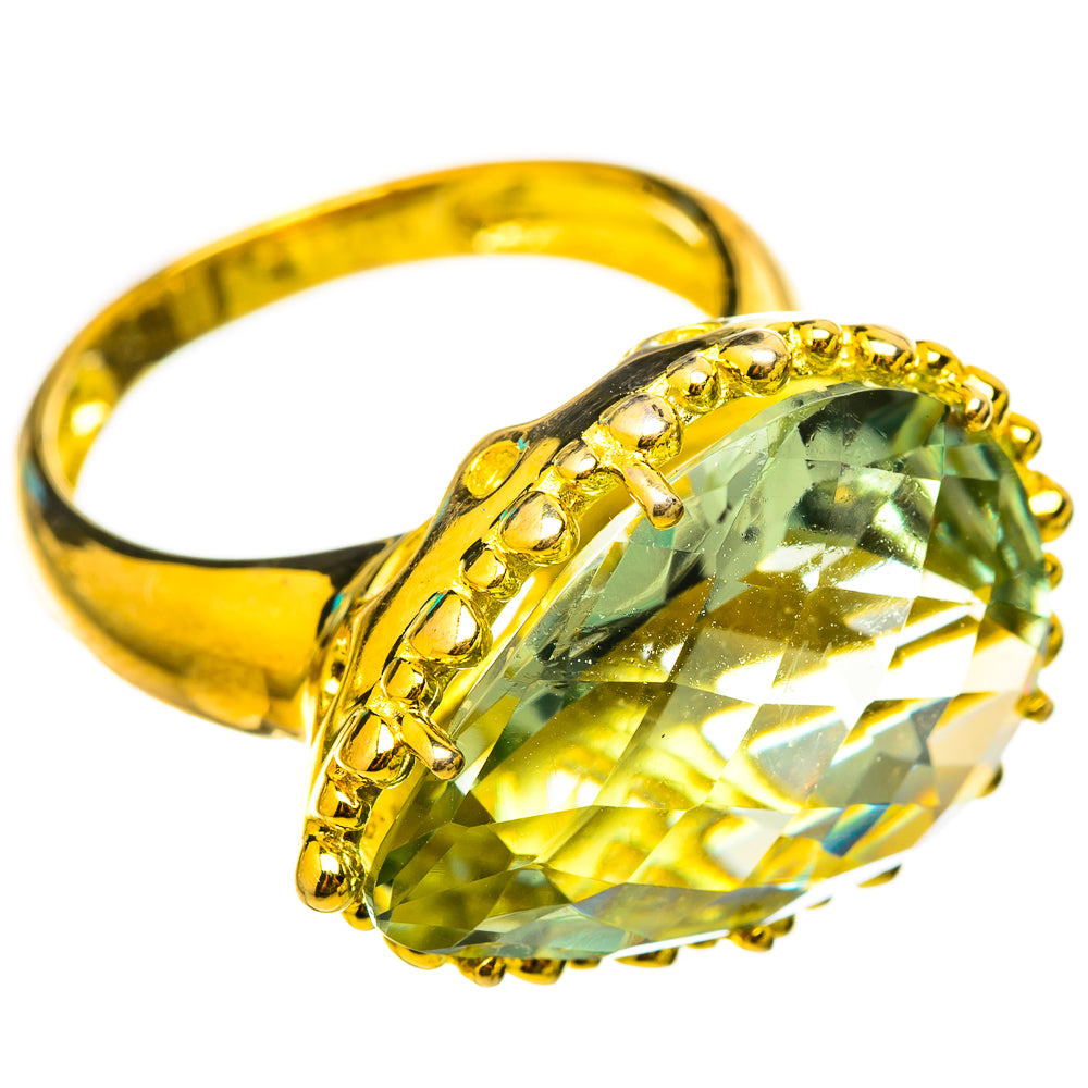 Green Amethyst Rings handcrafted by Anasilvercos - RING115384 - Photo 2