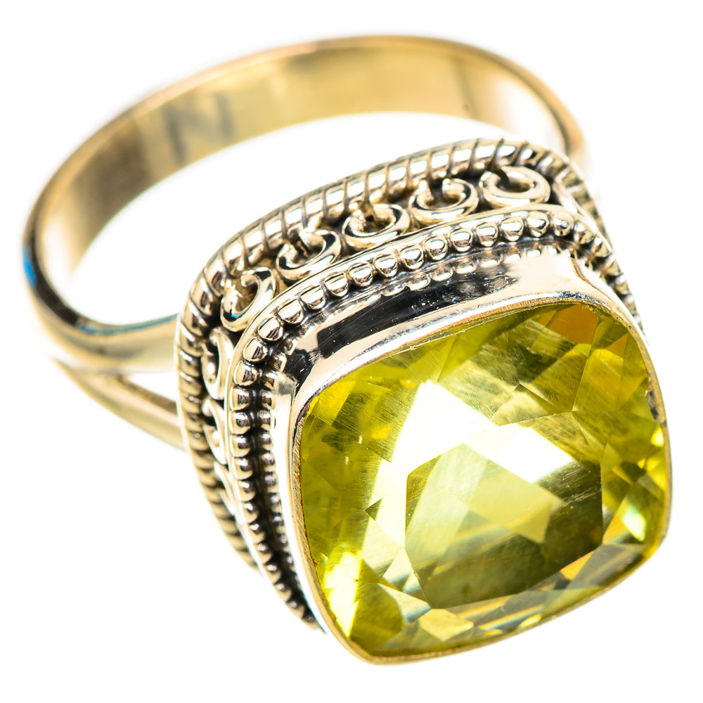 Lemon Quartz Rings handcrafted by Anasilvercos - RING115399 - Photo 2
