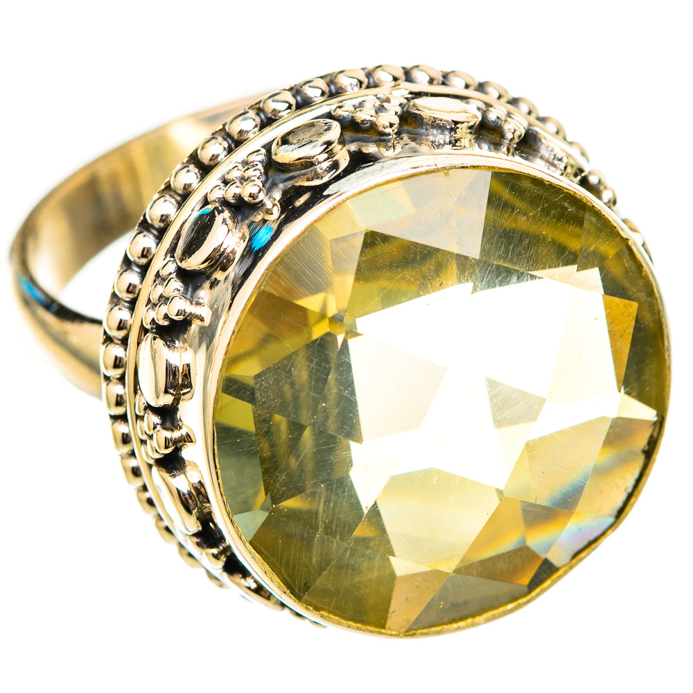 Lemon Quartz Rings handcrafted by Anasilvercos - RING115400 - Photo 2