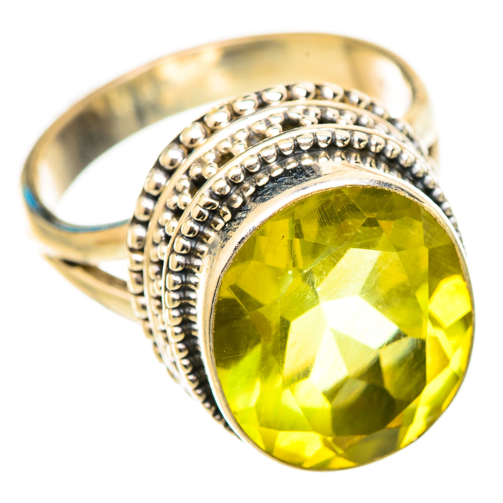 Lemon Quartz Rings handcrafted by Anasilvercos - RING115428 - Photo 2