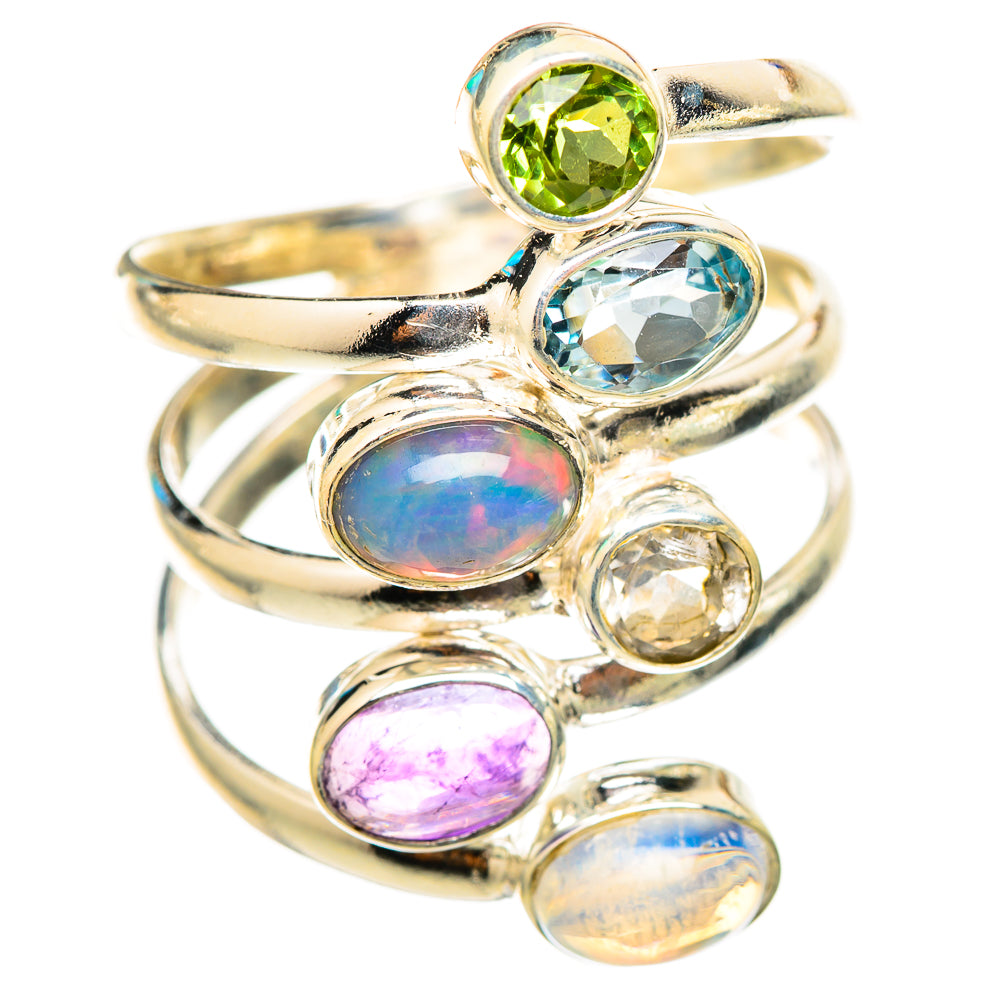 Ethiopian Opal Rings handcrafted by Anasilvercos - RING115443 - Photo 2