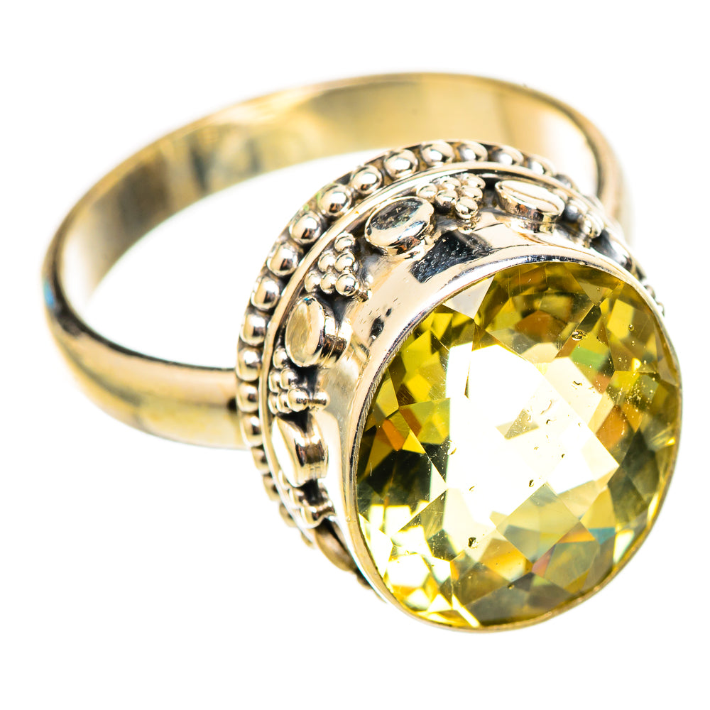 Lemon Quartz Rings handcrafted by Anasilvercos - RING115448 - Photo 2