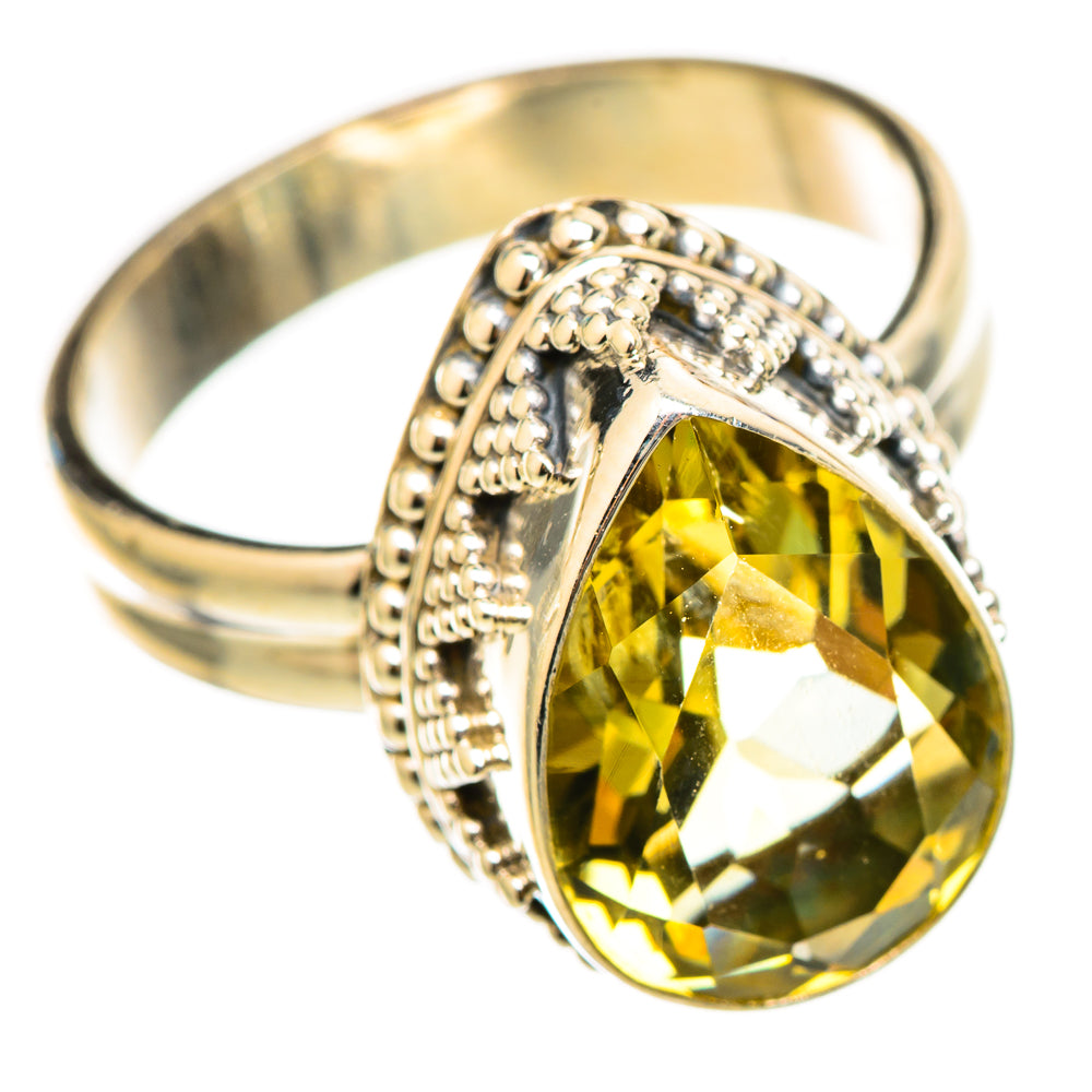 Lemon Quartz Rings handcrafted by Anasilvercos - RING115449 - Photo 2