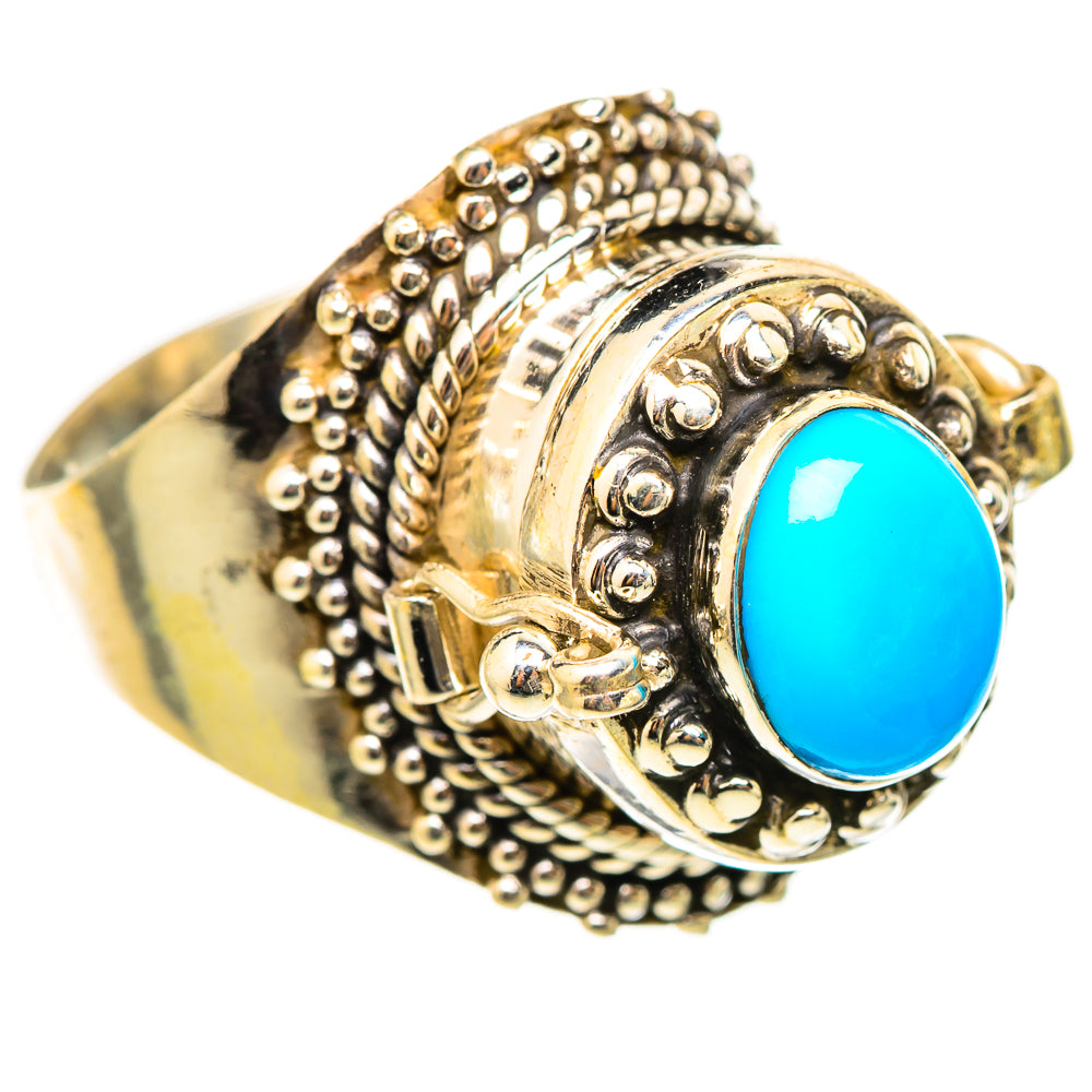 Sleeping Beauty Turquoise Rings handcrafted by Anasilvercos - RING115472 - Photo 2