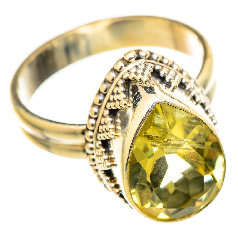 Lemon Quartz Rings handcrafted by Anasilvercos - RING115486 - Photo 2