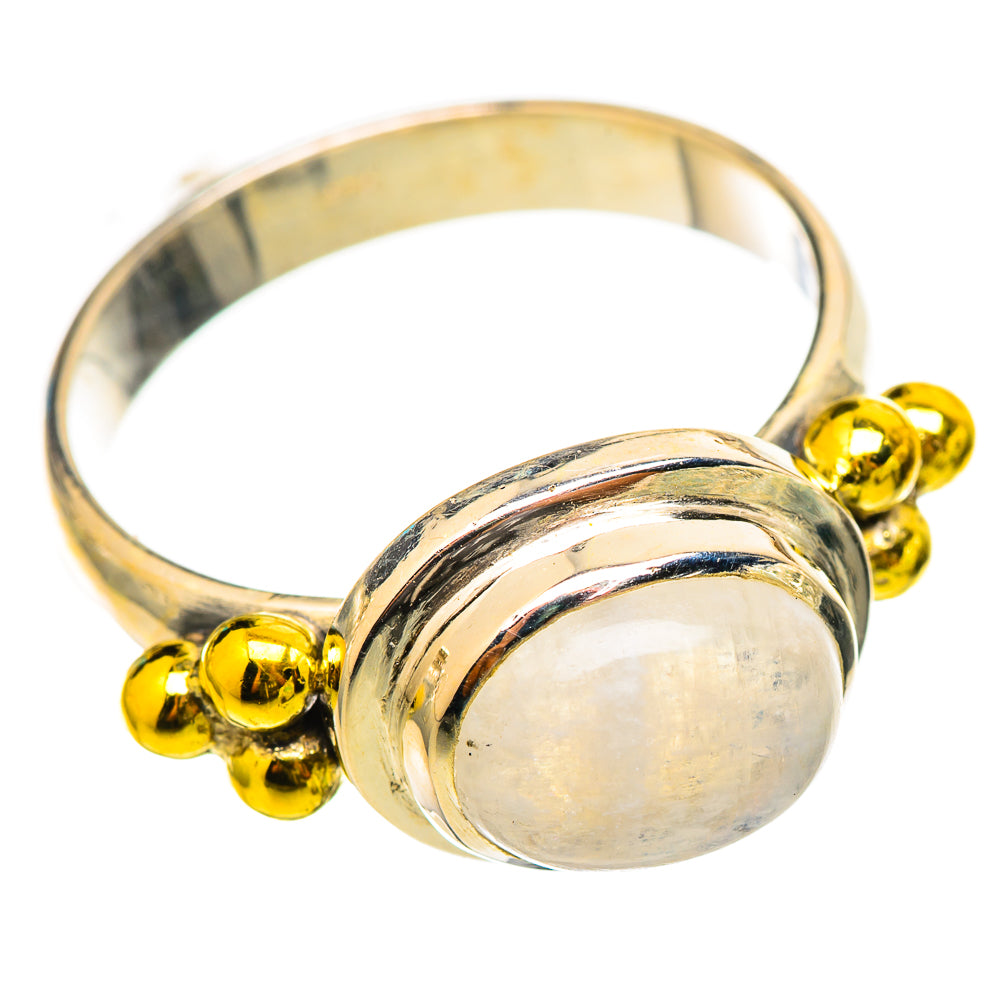 Rainbow Moonstone Rings handcrafted by Anasilvercos - RING115498 - Photo 2