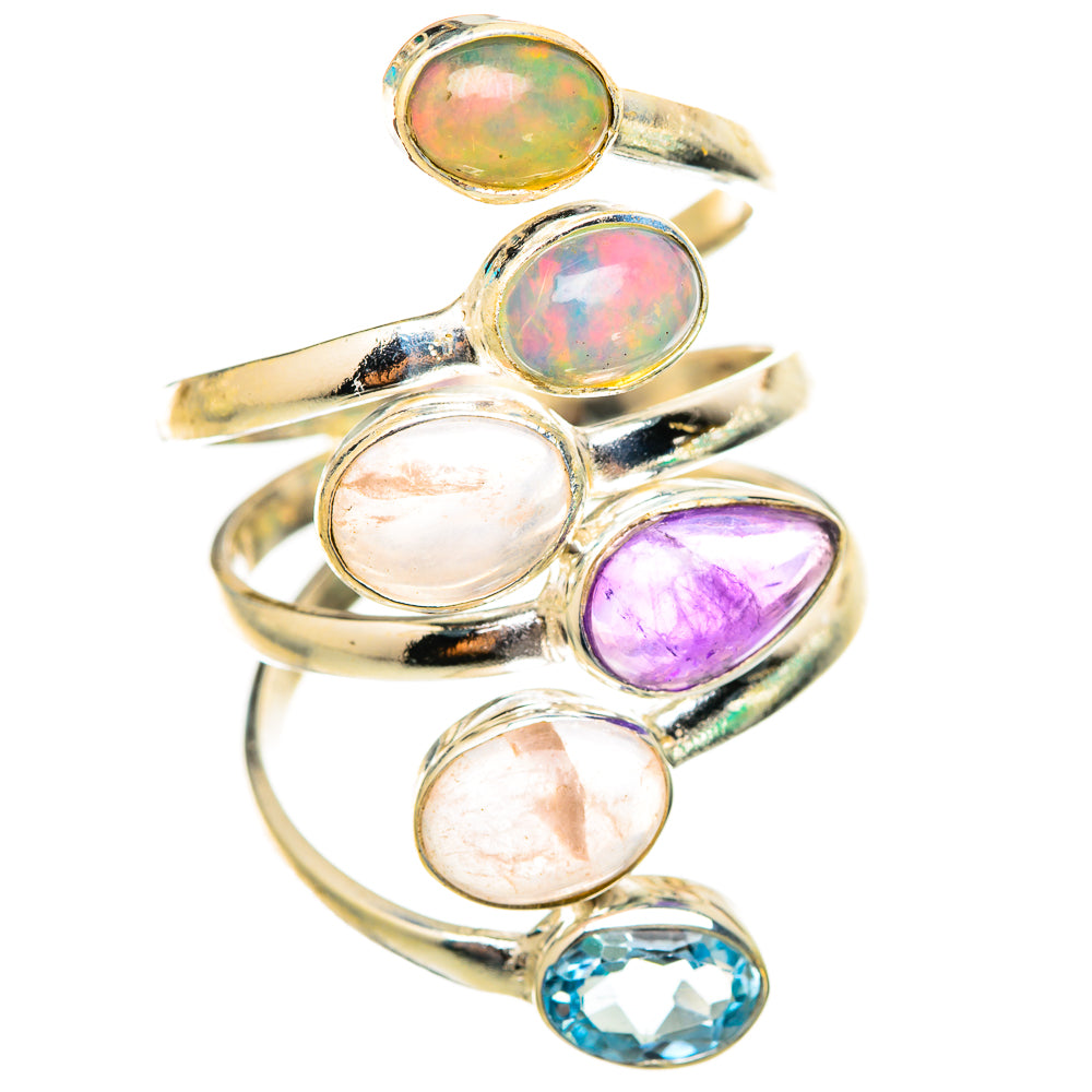 Ethiopian Opal Rings handcrafted by Anasilvercos - RING115521 - Photo 2