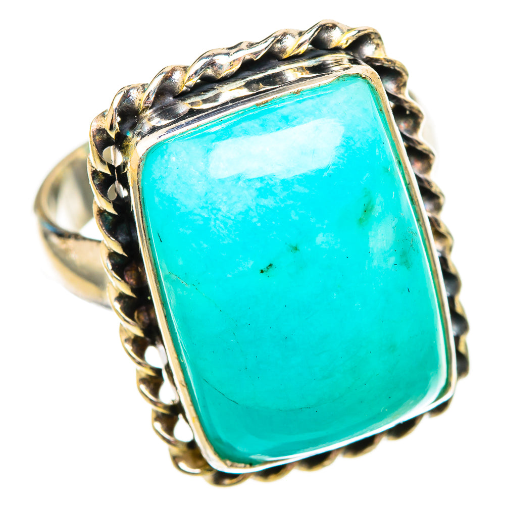 Peruvian Amazonite Rings handcrafted by Anasilvercos - RING115597 - Photo 2
