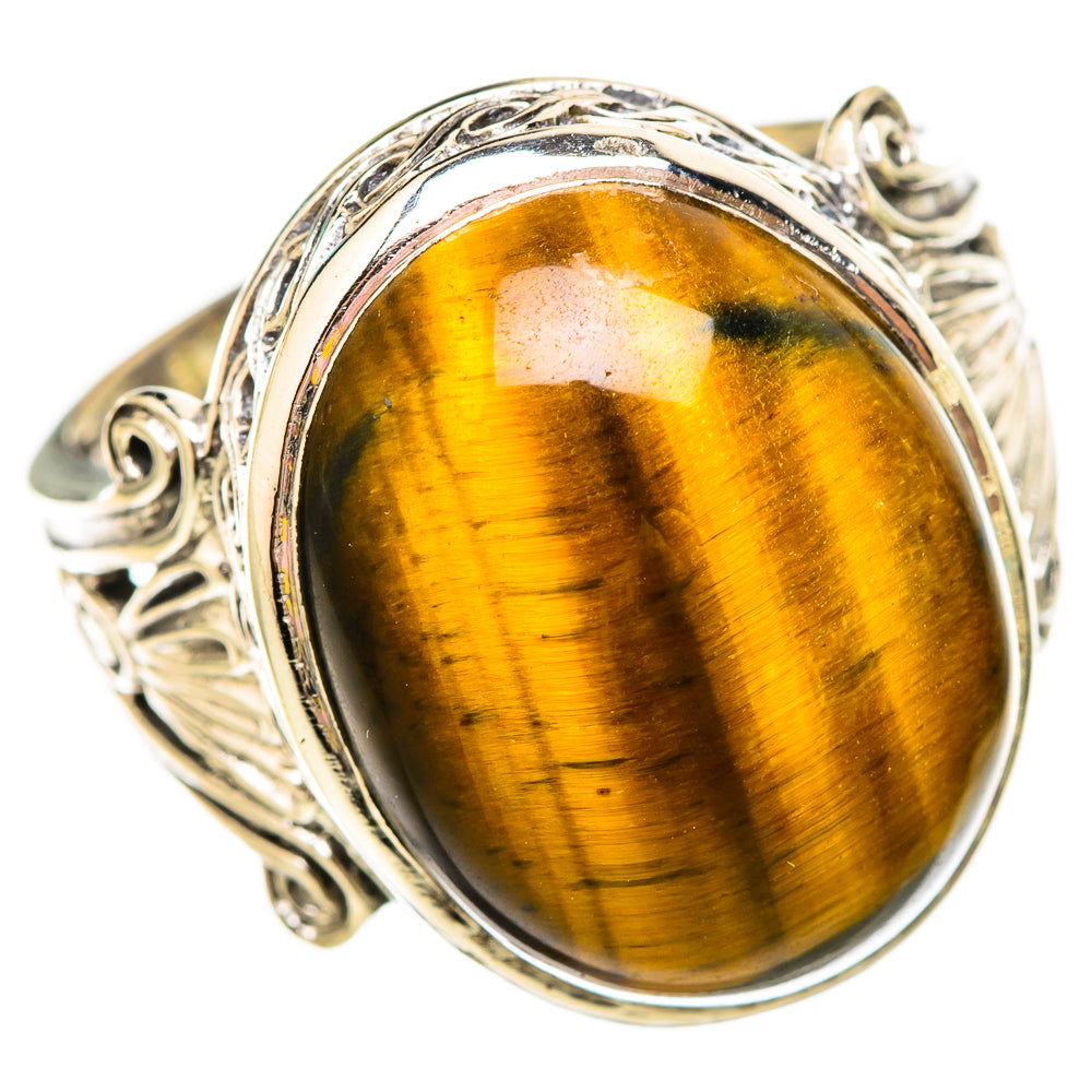 Tiger Eye Rings handcrafted by Anasilvercos - RING115601 - Photo 2