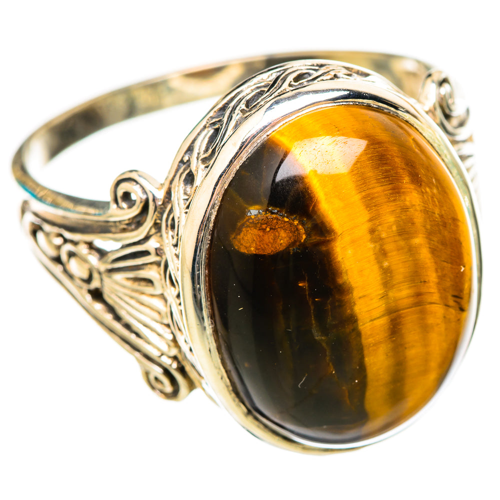 Tiger Eye Rings handcrafted by Anasilvercos - RING115621 - Photo 2