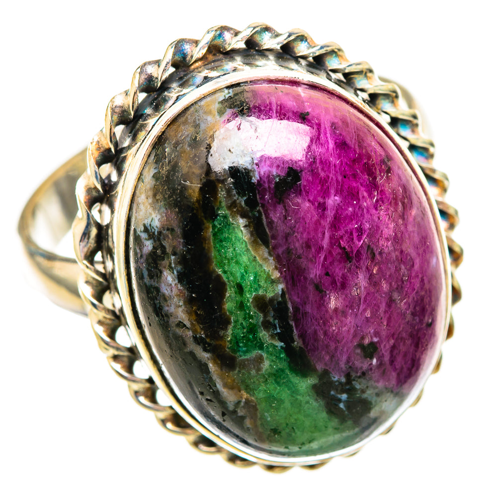 Ruby Zoisite Rings handcrafted by Anasilvercos - RING115632 - Photo 2
