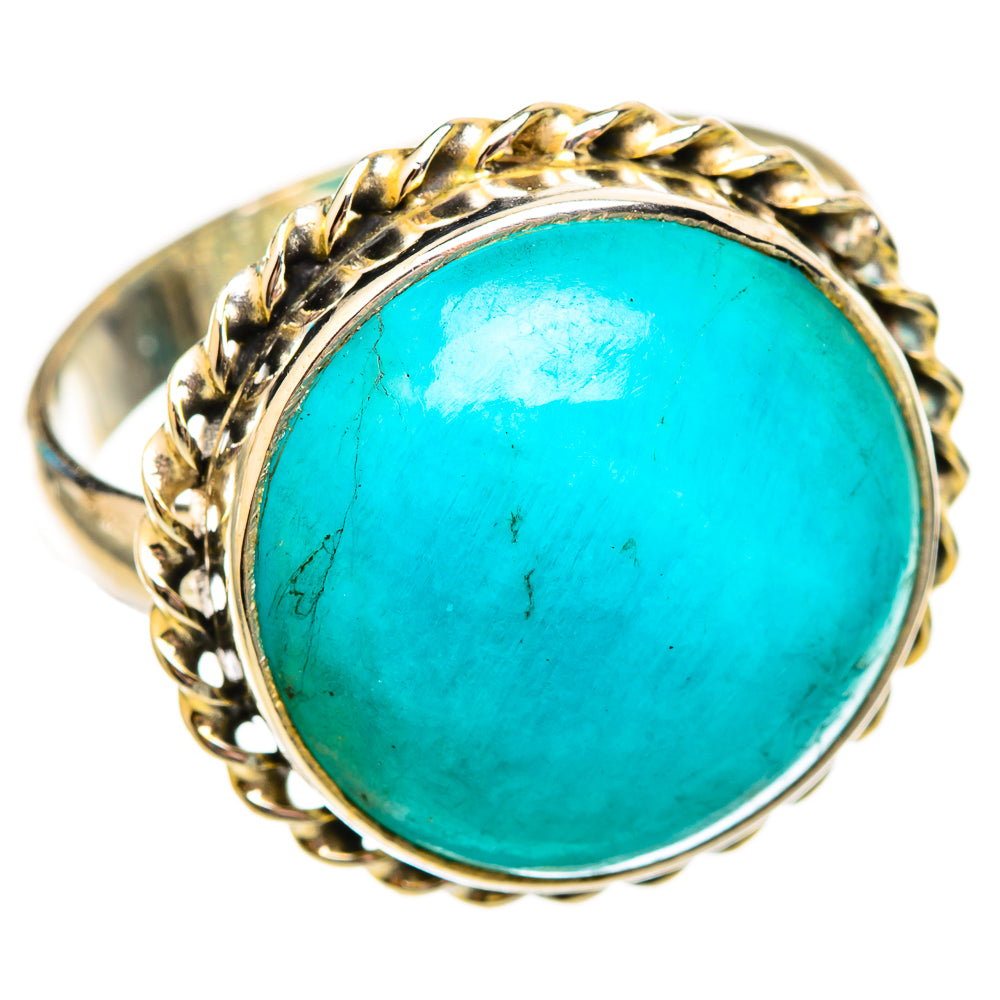 Peruvian Amazonite Rings handcrafted by Anasilvercos - RING115640 - Photo 2