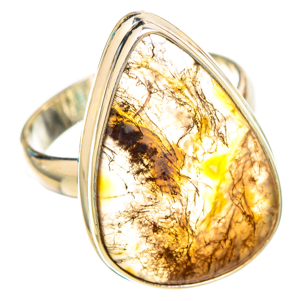 Moss Agate Rings handcrafted by Anasilvercos - RING115643 - Photo 2