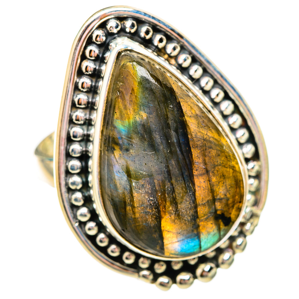 Labradorite Rings handcrafted by Anasilvercos - RING115657 - Photo 2