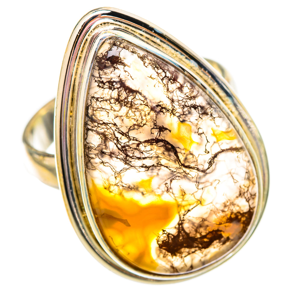 Moss Agate Rings handcrafted by Anasilvercos - RING115681 - Photo 2