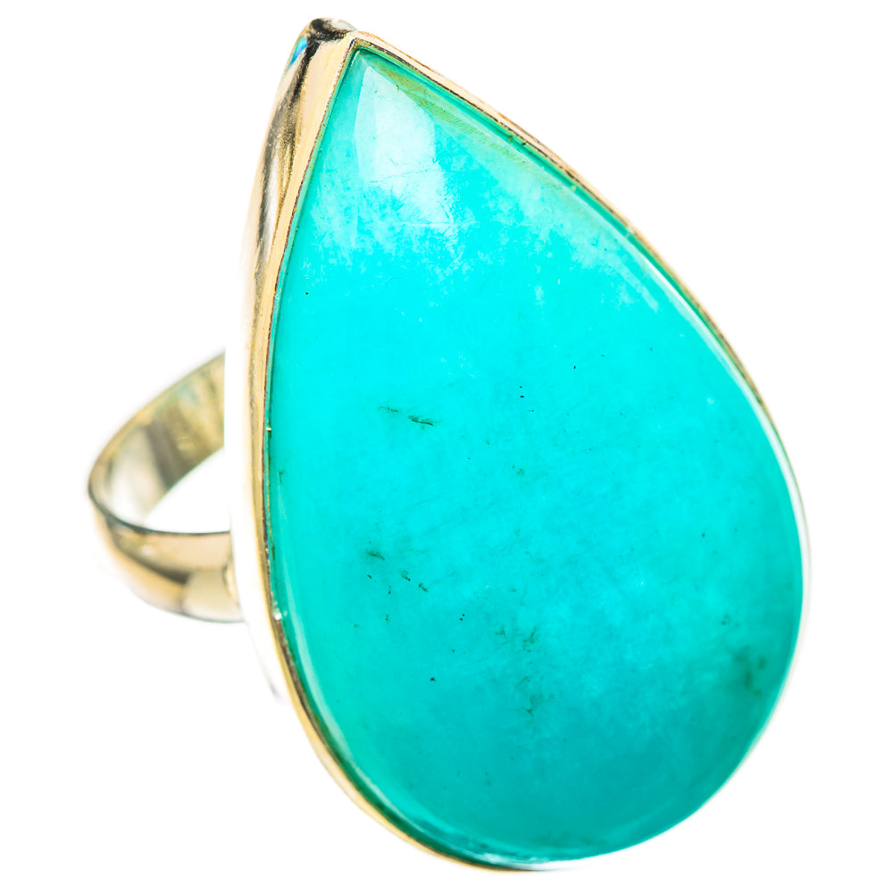 Peruvian Amazonite Rings handcrafted by Anasilvercos - RING115694 - Photo 2