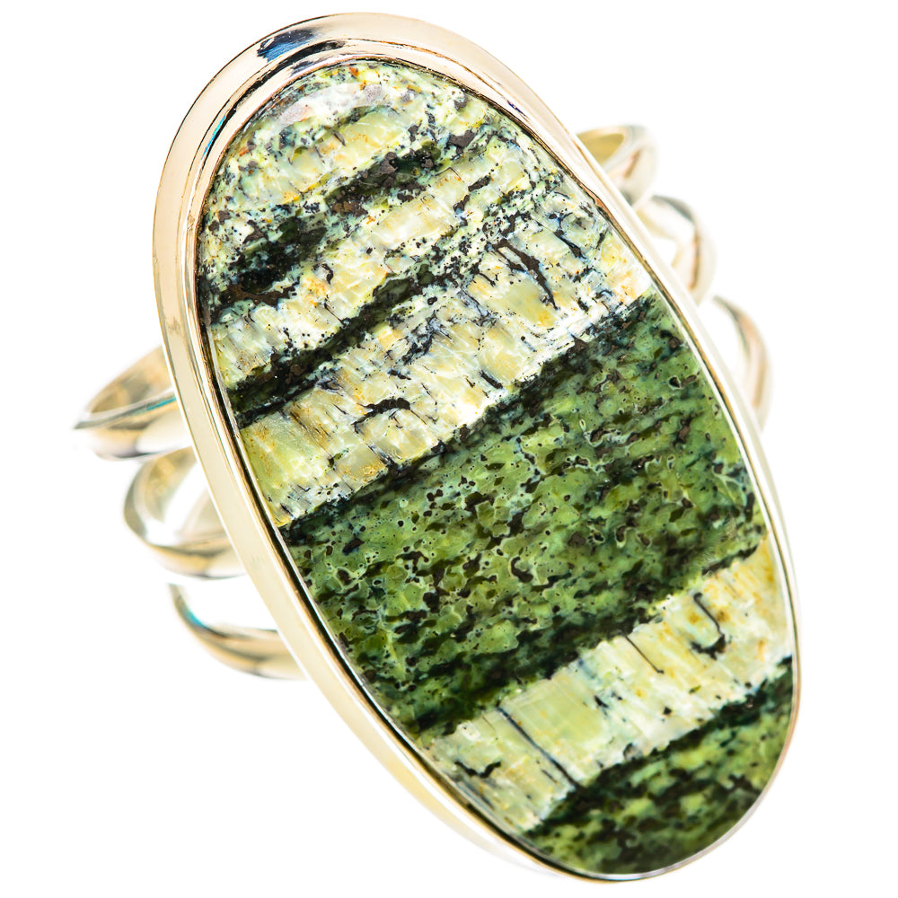 Green Swiss Opal Rings handcrafted by Anasilvercos - RING115716 - Photo 2