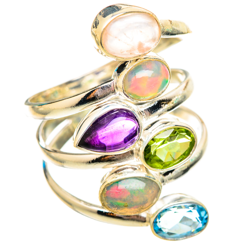 Ethiopian Opal Rings handcrafted by Anasilvercos - RING115729 - Photo 2