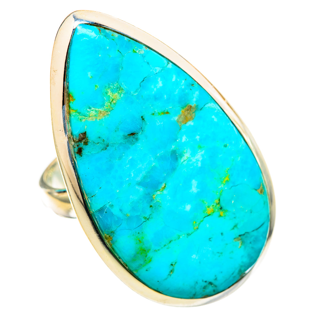 Peruvian Chrysocolla Rings handcrafted by Anasilvercos - RING115733 - Photo 2