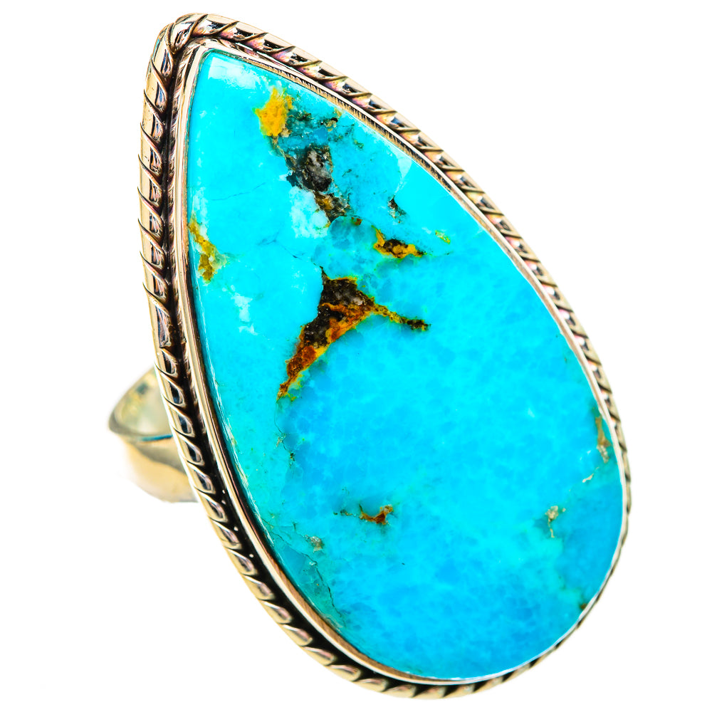 Peruvian Chrysocolla Rings handcrafted by Anasilvercos - RING115736 - Photo 2