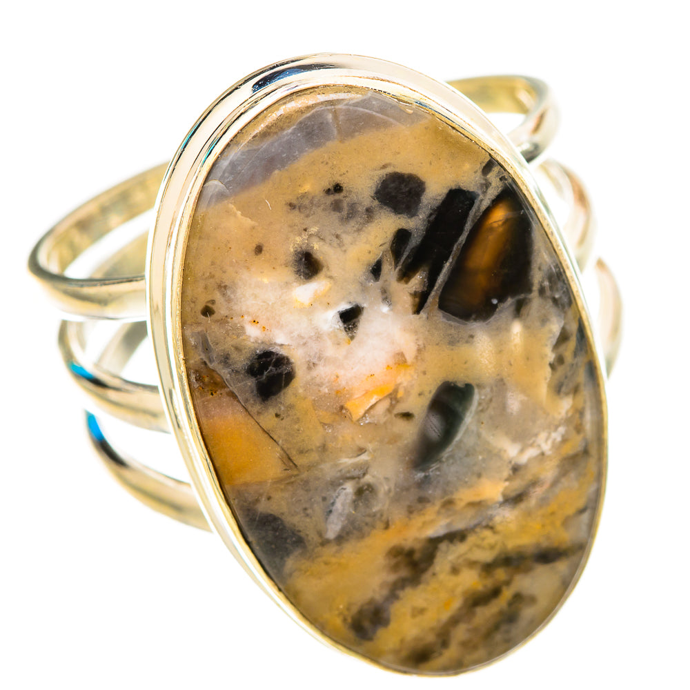 Bumble Bee Jasper Rings handcrafted by Anasilvercos - RING115749 - Photo 2
