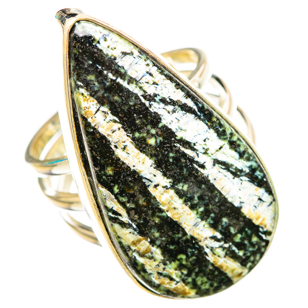 Green Swiss Opal Rings handcrafted by Anasilvercos - RING115790 - Photo 2