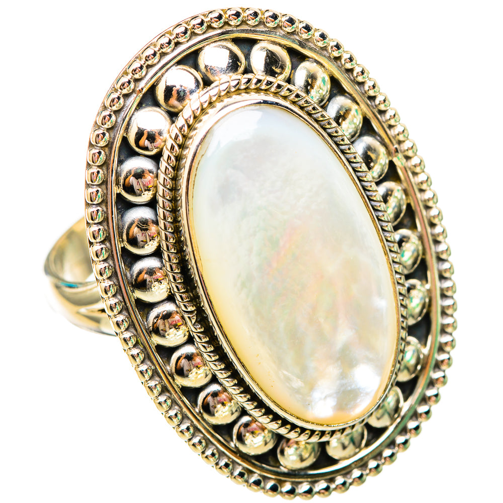 Mother Of Pearl Rings handcrafted by Anasilvercos - RING115801 - Photo 2