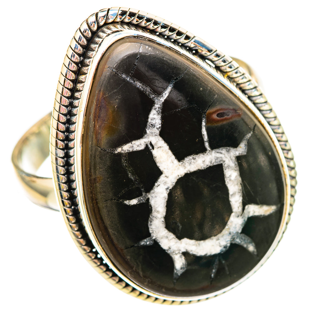 Septarian Geode Rings handcrafted by Anasilvercos - RING115847 - Photo 2