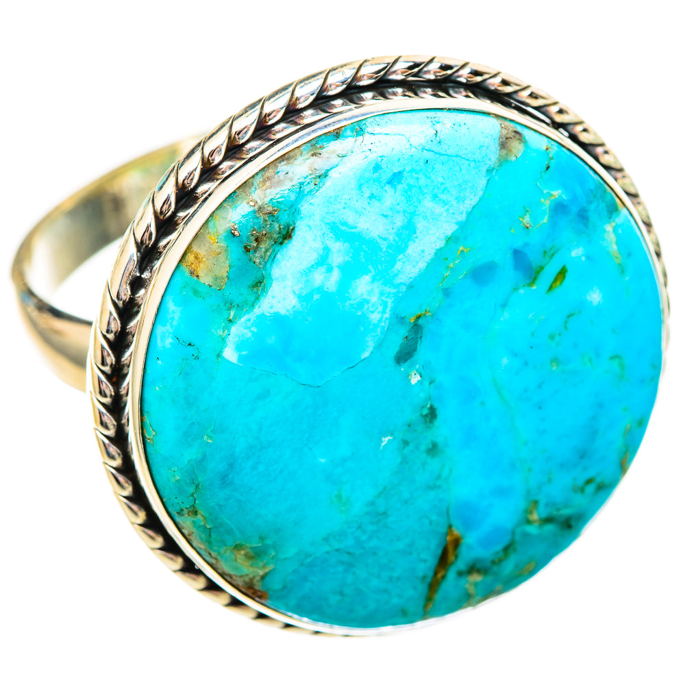 Peruvian Chrysocolla Rings handcrafted by Anasilvercos - RING115890 - Photo 2