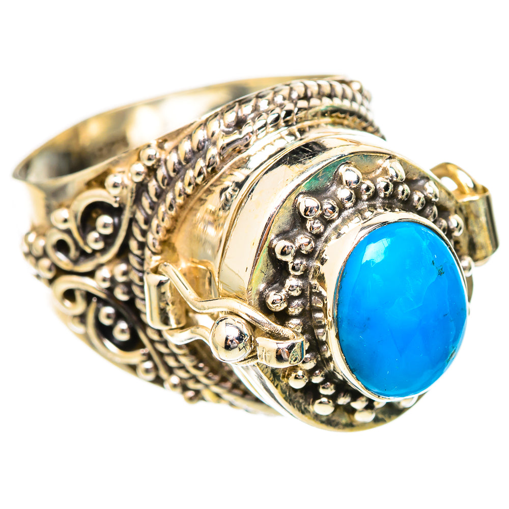 Peruvian Chrysocolla Rings handcrafted by Anasilvercos - RING115898 - Photo 2