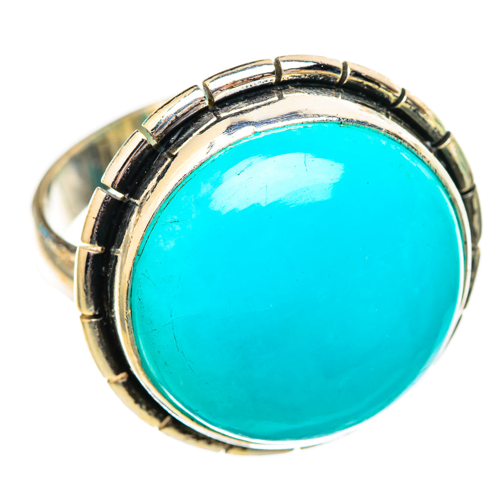 Peruvian Amazonite Rings handcrafted by Anasilvercos - RING115900 - Photo 2