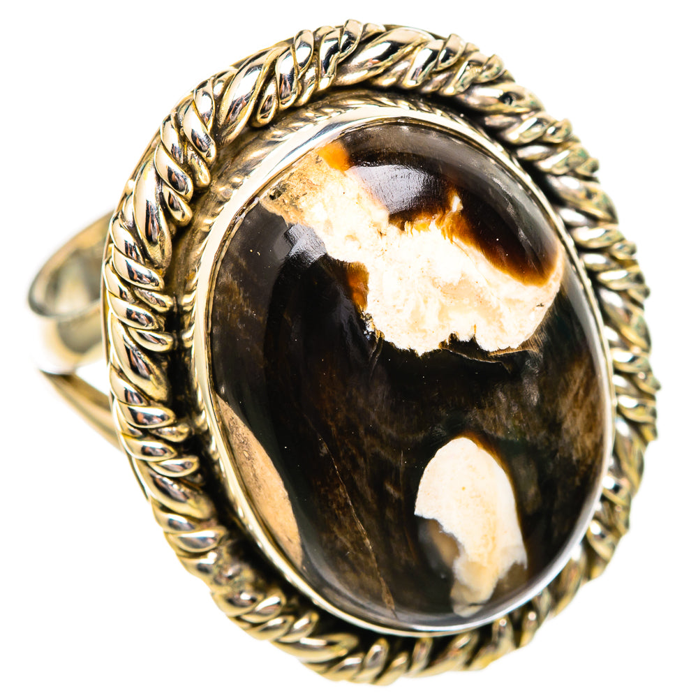 Peanut Wood Jasper Rings handcrafted by Anasilvercos - RING115901 - Photo 2