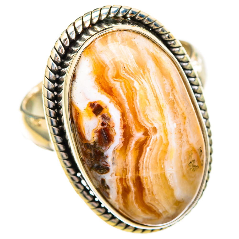 Laguna Lace Agate Rings handcrafted by Anasilvercos - RING115902 - Photo 2
