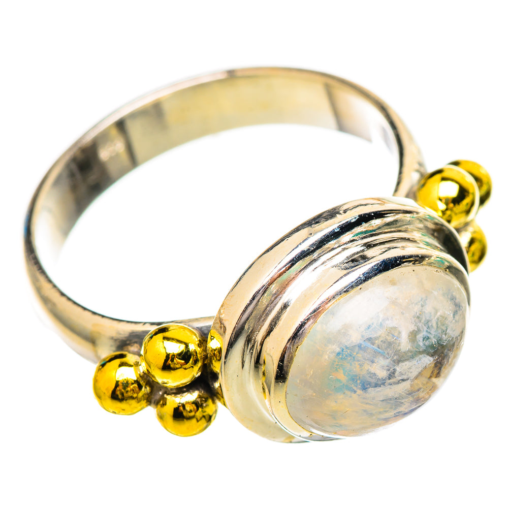 Rainbow Moonstone Rings handcrafted by Anasilvercos - RING115917 - Photo 2